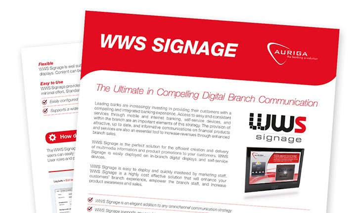 Auriga - WWS Signage - Brochure